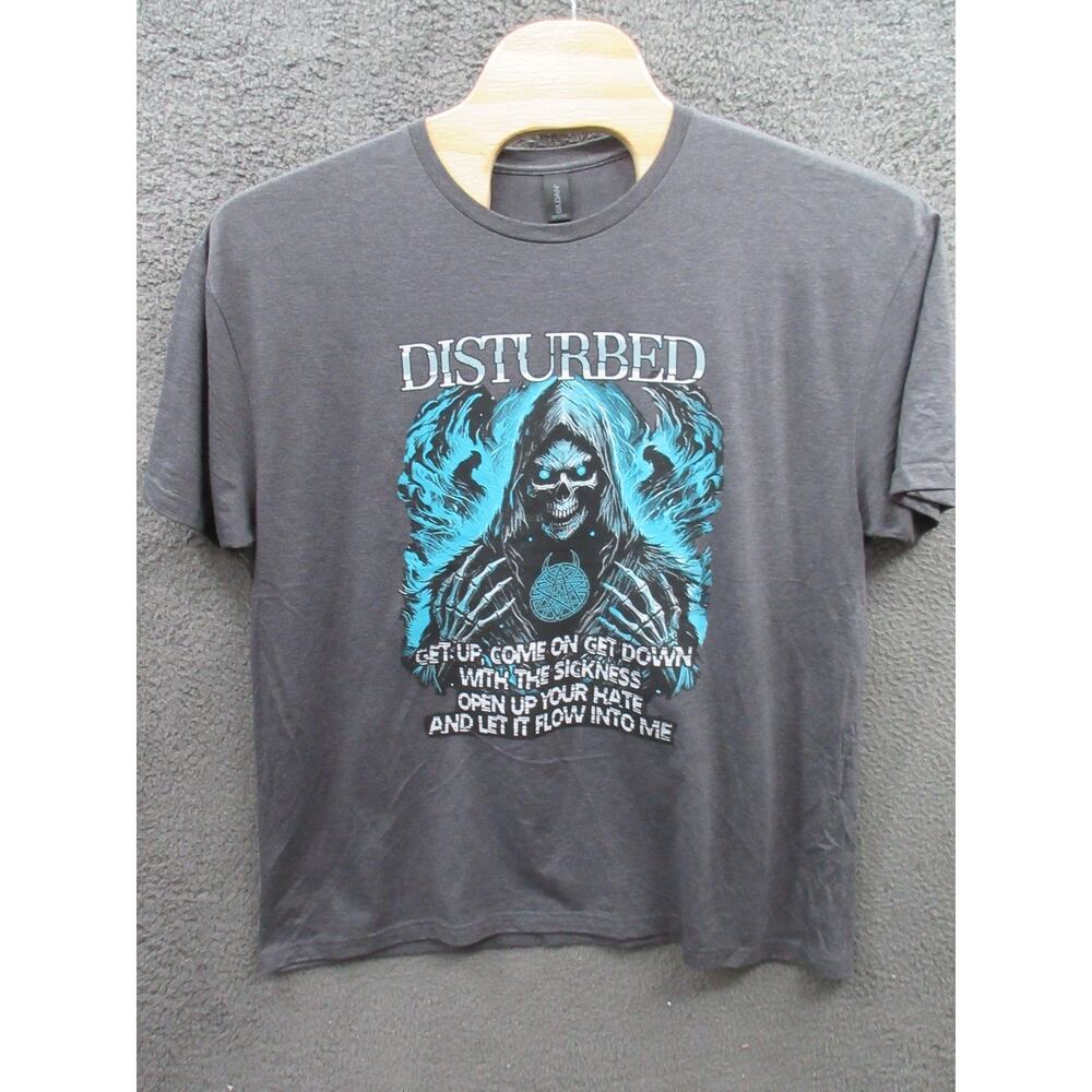 NWOT Disturbed The Sickness 25th Anniversary Tour Shirt Men's 2XL Softstyle
